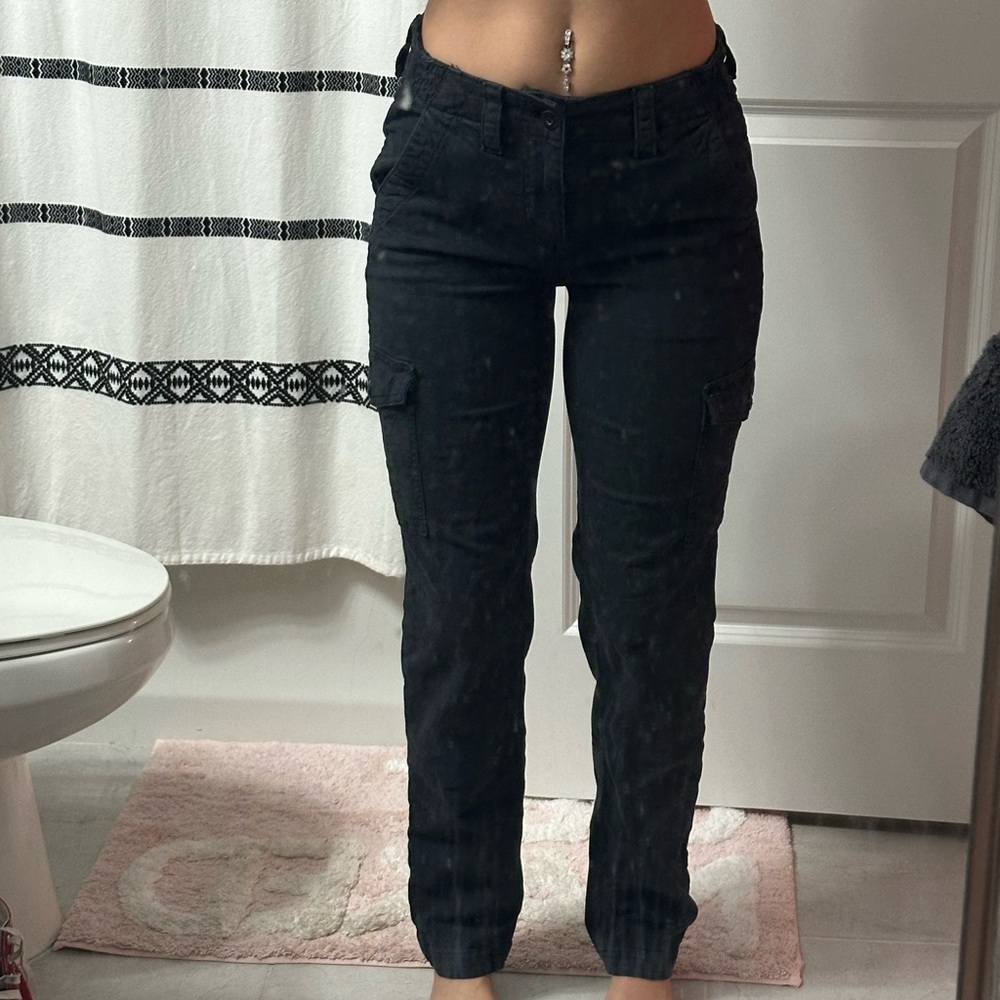 American Eagle Outfitters Women's Black Straight Leg Jeans